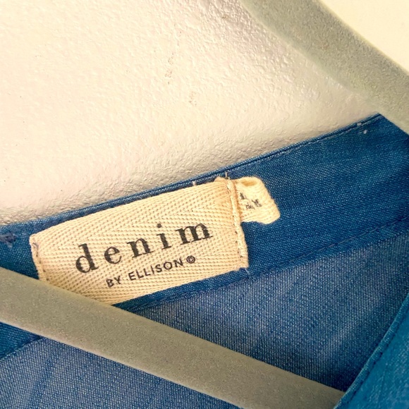 Anthropologie Denim by Ellison Wide Legged Chambray Jumpsuit - Picture 7 of 7